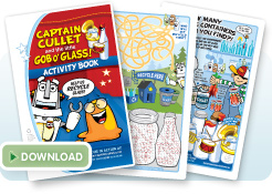 Glass recycling activity book